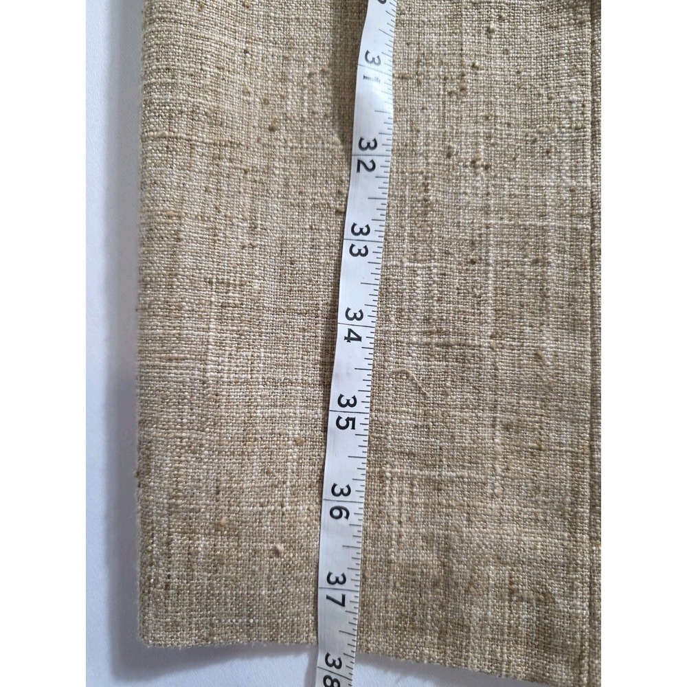J.McLaughlin Linen Look Blazer Dress Tan Double Breasted Pockets Size 2 - Picture 7 of 13